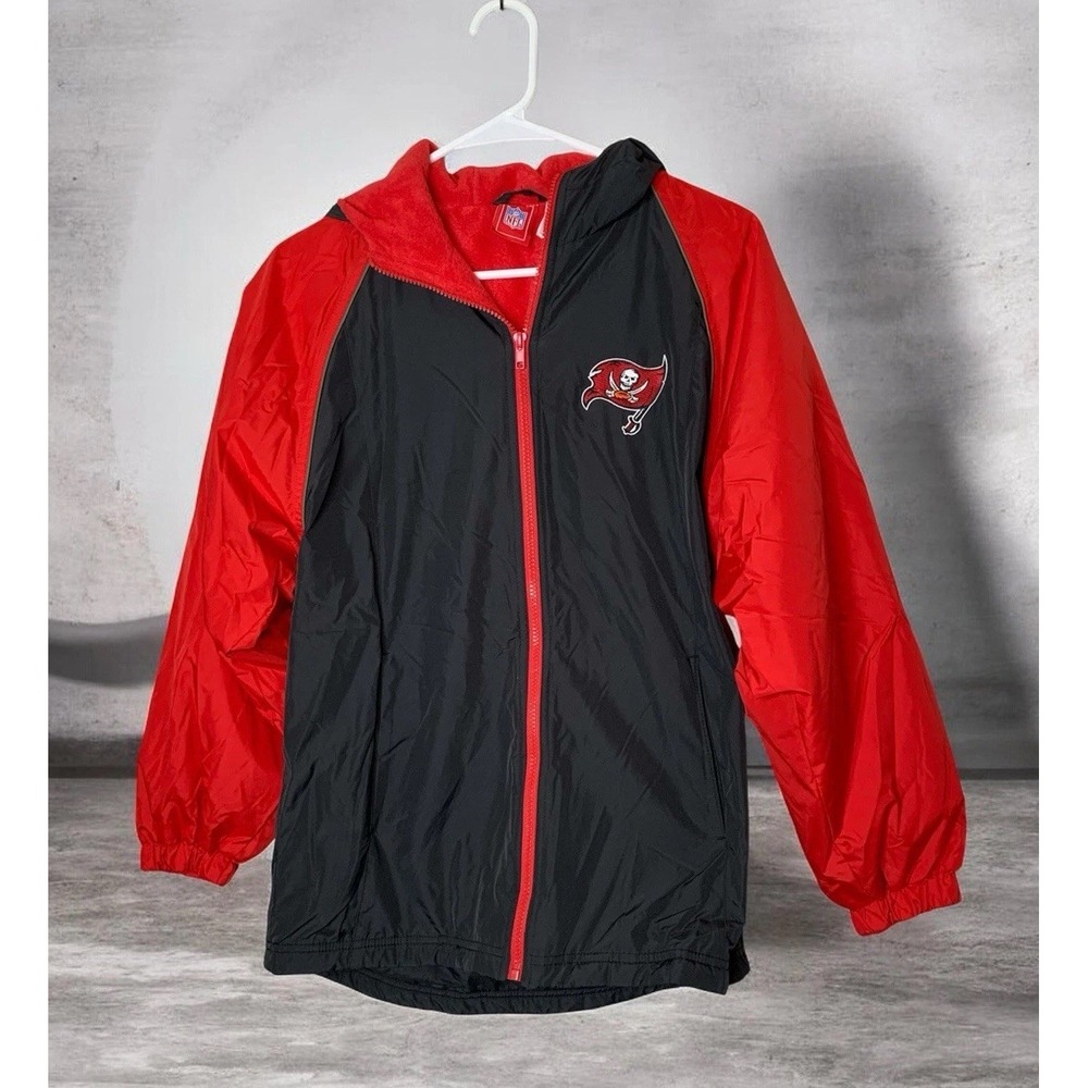 NWT NFL Tampa Bay Buccaneers Youth Jacket Size L Pro Football Team Sporty Logo